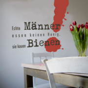 WabdTattoo Echte Männer essen keinen Honig, sie kauen Bienen